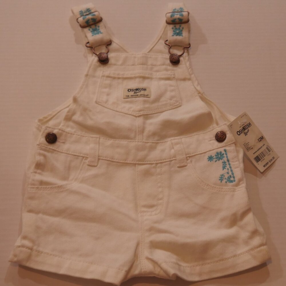 OshKosh white overalls